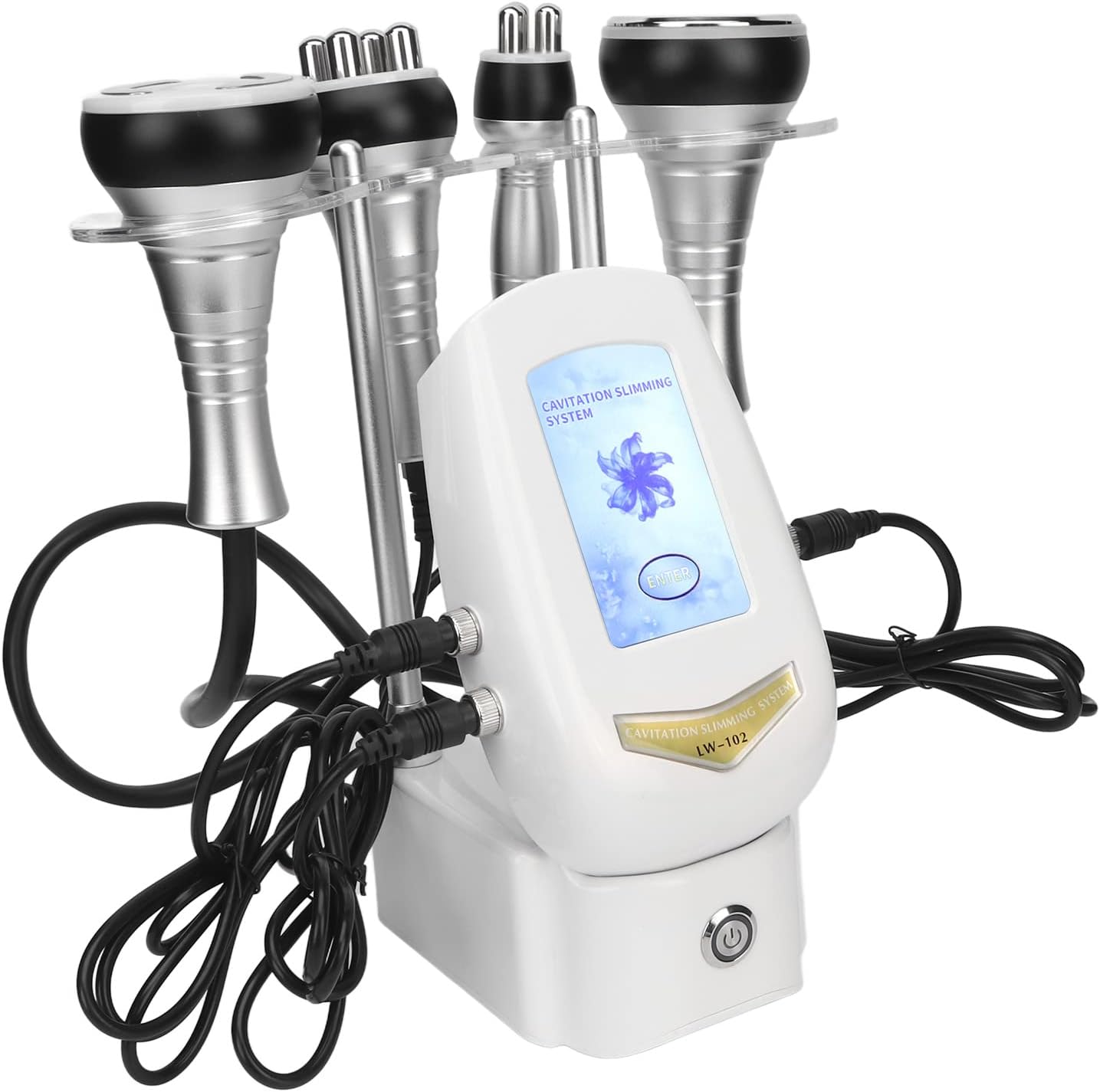 Cavitation Machine, 100-240V Cavitation Slimming Device 4 In 1 40K Fat Burning Machine Body Slimming Vacuum Machine Skin Care Adjustable Colorful Touch Screen for Arm