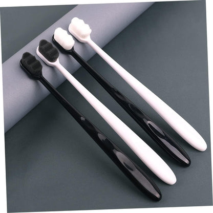 Baluue Micro-nano Soft Bristle Toothbrush Oral Care Tool White Hair White Handle Ergonomic Design