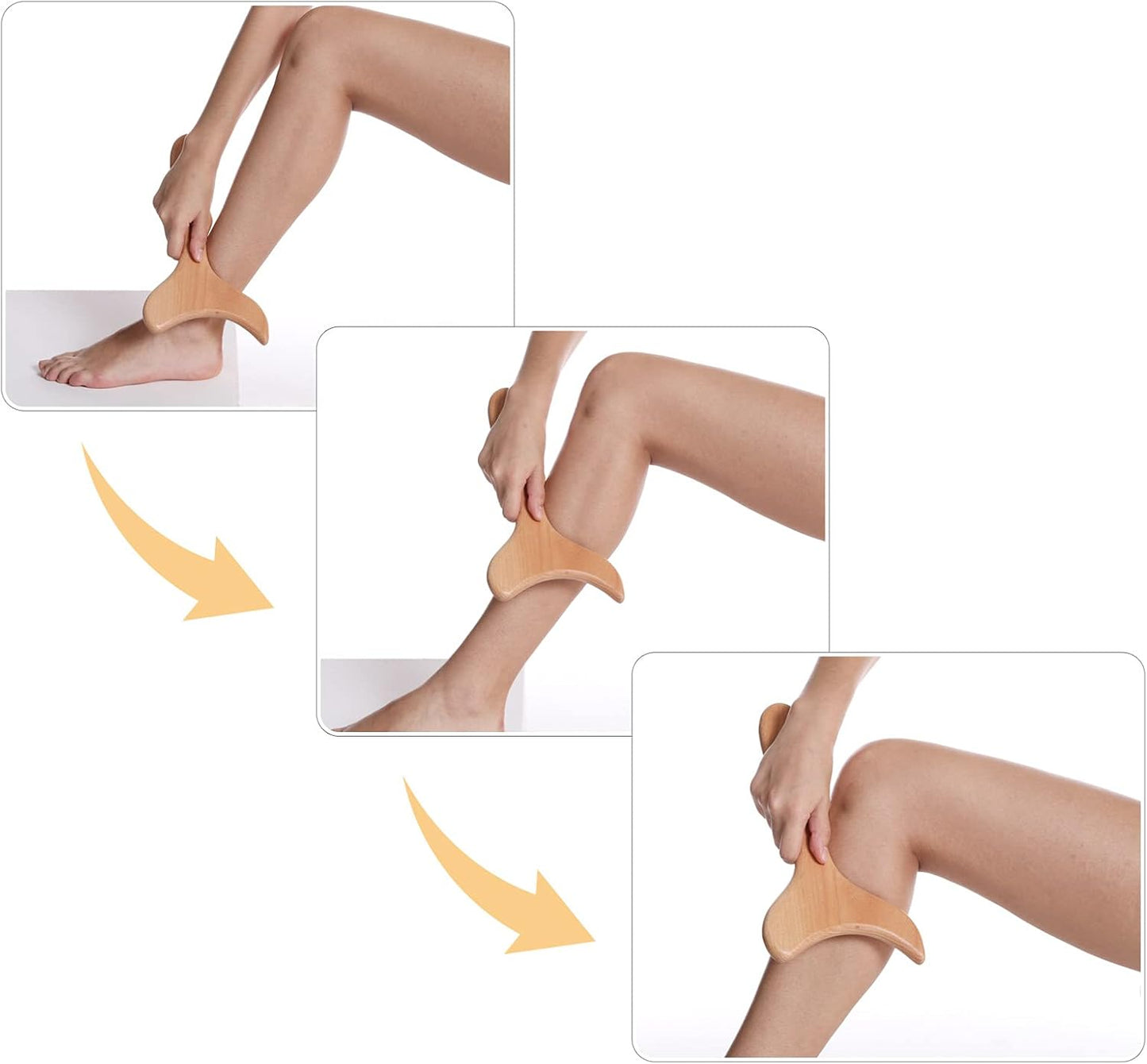 CGTOLOS Wooden Lymphatic Drainage Tool Massage Paddle Professional Gua Sha Soft Tissue Body Sculpting Anti-Cellulite Muscle Release for Women for Men
