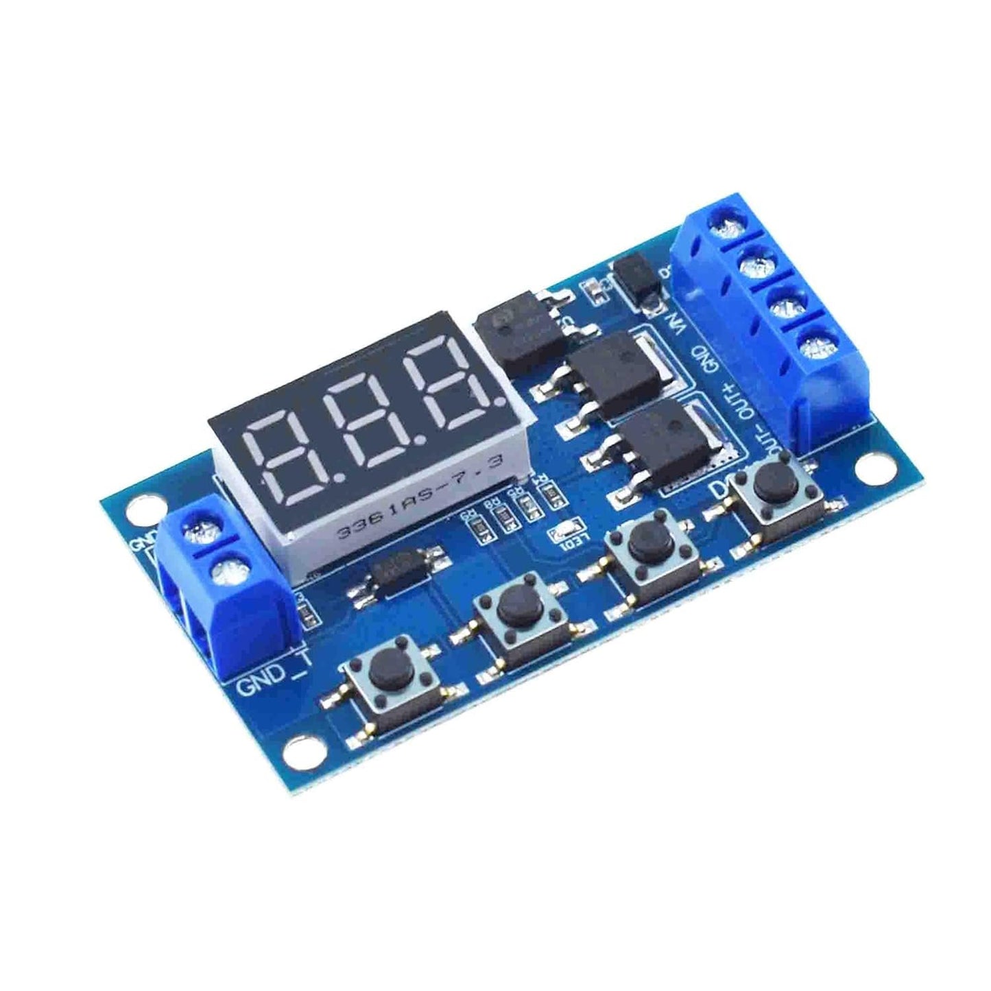 5PCS DC 5-36V Digital LED Relay Board Dual-MOS Trigger Cycle Timing Circuit Switch Timer Delay Module