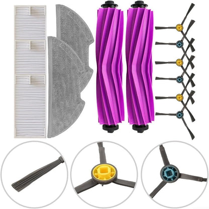 Per Eureka E20 Plus Cleaning Essentials Kit di parti di ricambio con spazzole principali, filtri, panni mocio e spazzole laterali per uso domestico