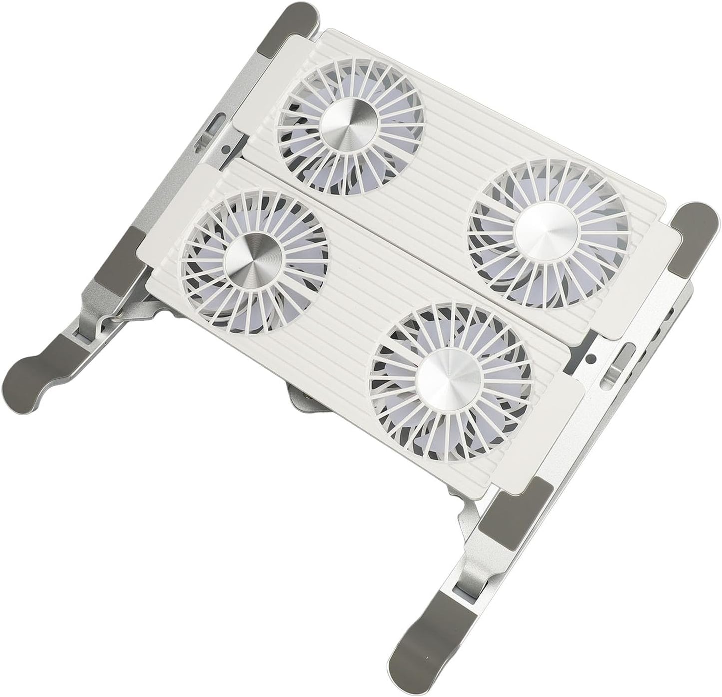 Laptop Stand with Cooling Fan, Foldable Portable Computer PC Notebook Gaming Laptop Fan, Ergonomic Design, Aluminum Alloy, Sturdy and Stable, for Laptops, Tablets, Projectors