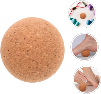 Mipcase palla da yoga muscolare per massaggio in sughero palla da massaggio in sughero palline da massaggio accessori per massaggi palla massaggiatore trucioli di sughero