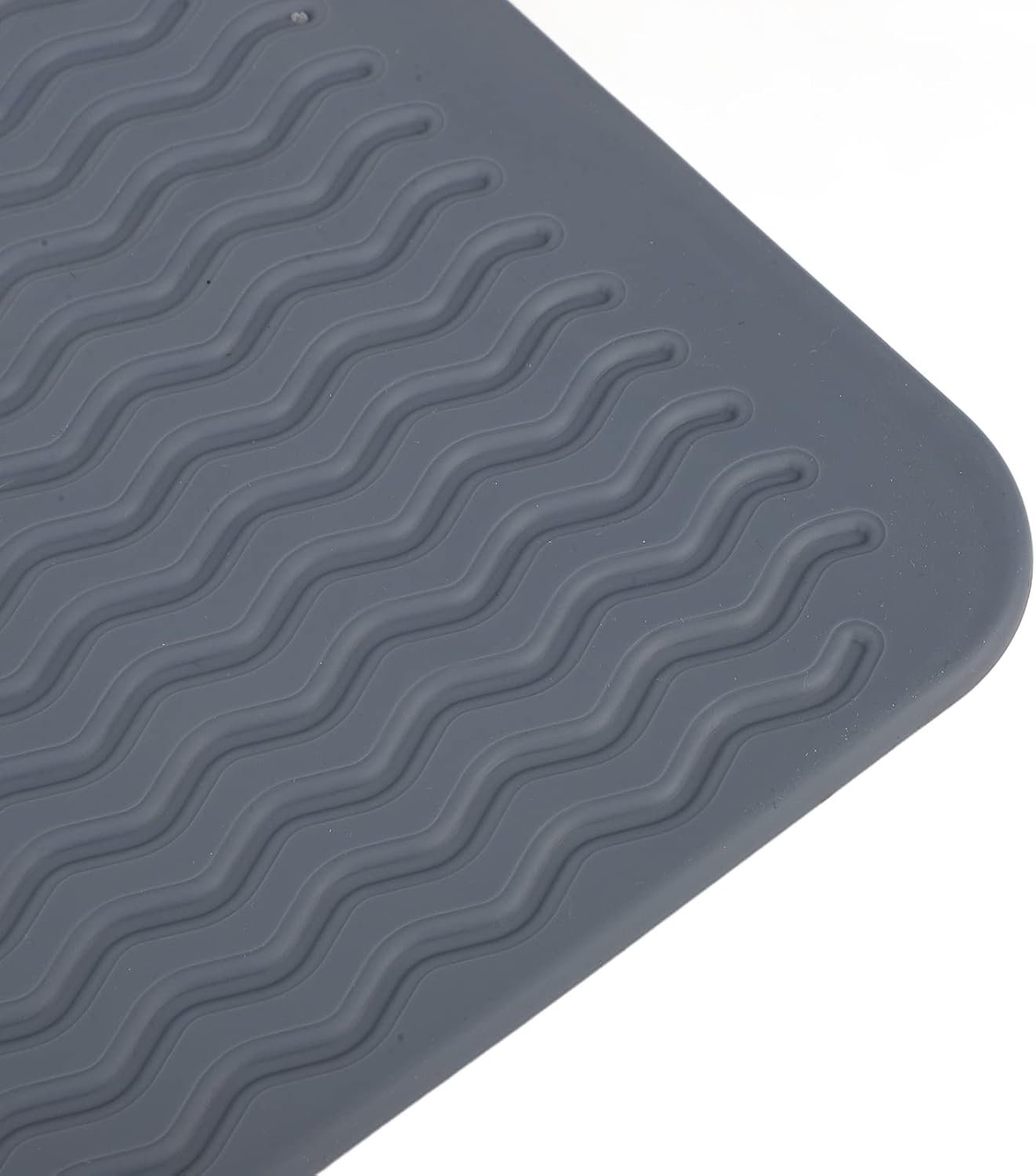 Sunicon eco friendlys Silicone Dish Drying Mat, Large Reusable Non Slipping and Heat Resistant Dish Quick Drying Pad BPA Frees Wide Application (Blue)