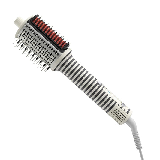 Ellena E1 Blow Dryer + Straighten Hair Brush Dual Mode, Hot Air Brush with 110000RPM High Speed Brushless Motor/Oval Air Barrel/3D Teeth Heated Comb/Handheld Cored, Styler Tool for All Hair Types