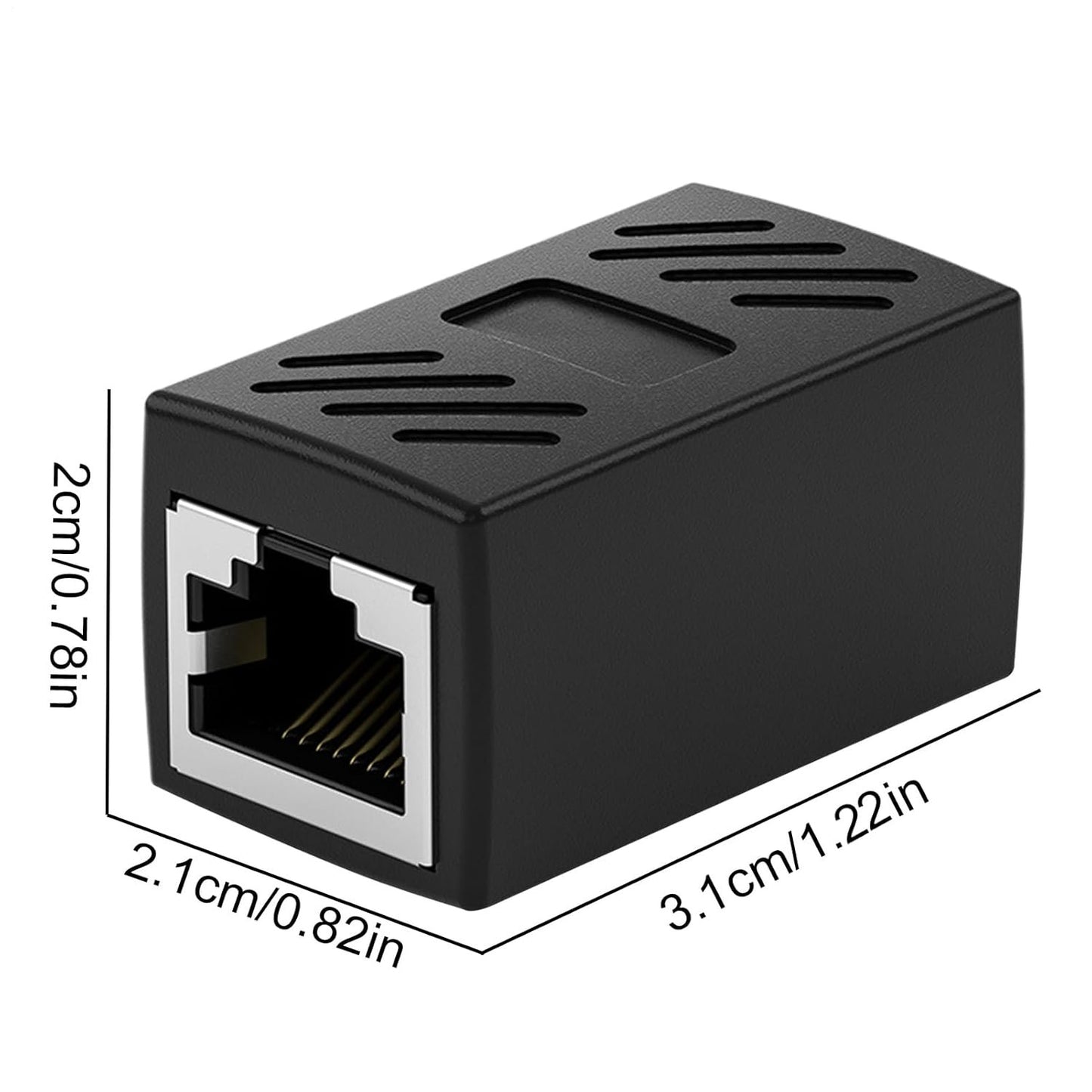 Ethernet Extender Adapter - Slim Ethernet Extension, Pure Copper Cable, Network Connector | Extension Adapter with Good Network Stability Streaming Device Connector for Smart Home Networking