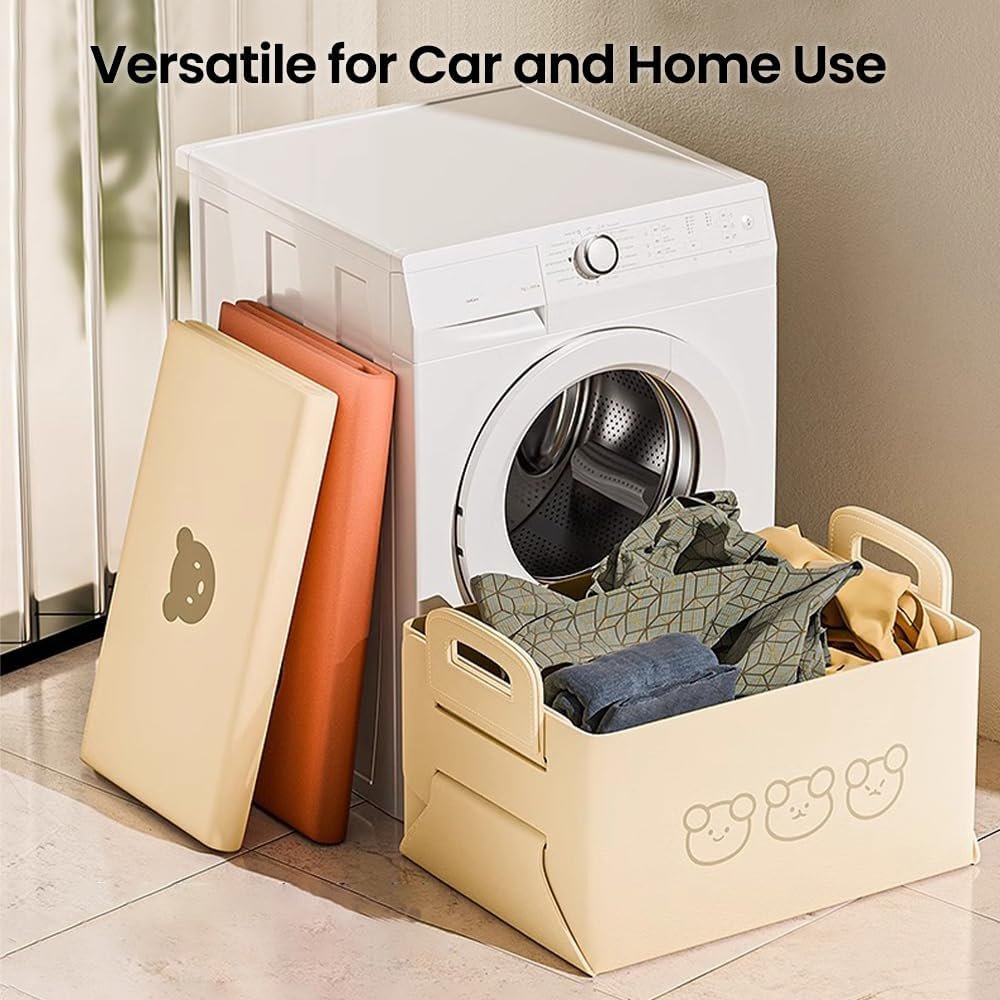 SURDOCA Felt Car Trunk Organizer - 19L Storage Box, Lightweight & Durable, Foldable Car Organizers and Storage - Multi-Purpose Auto Storage Bin for Car, and Home Use