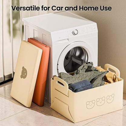 SURDOCA Felt Car Trunk Organizer - 19L Storage Box, Lightweight & Durable, Foldable Car Organizers and Storage - Multi-Purpose Auto Storage Bin for Car, and Home Use