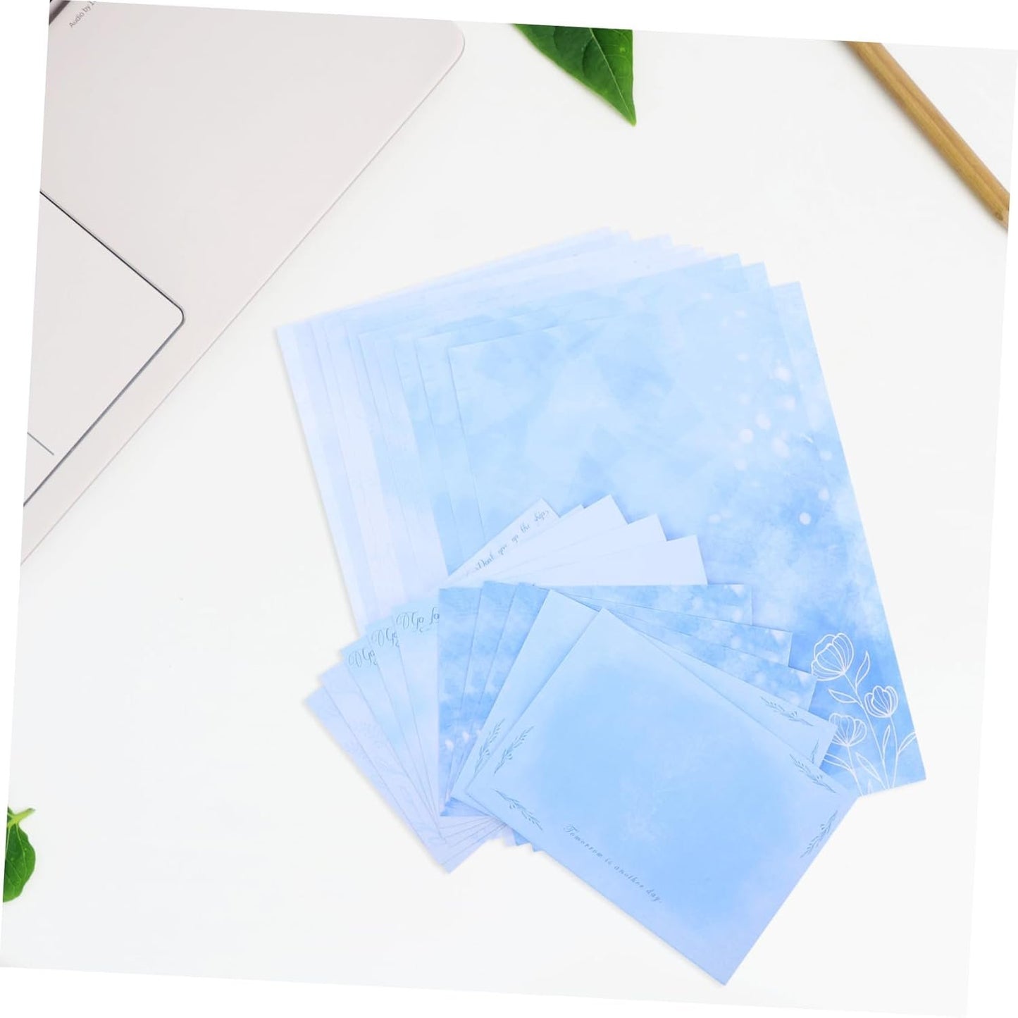 Holibanna 10Set Writing Paper Set with Envelopes Vintage Romantic Design Stationery for Craft Projects