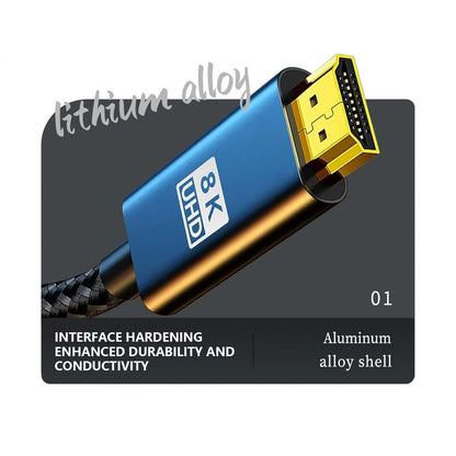 HIOPOIUYT 8K60hz 2.1 Video Extension Cable Clearly And Dynamic Display For Gaming & Streaming PC And Consoles Compatible