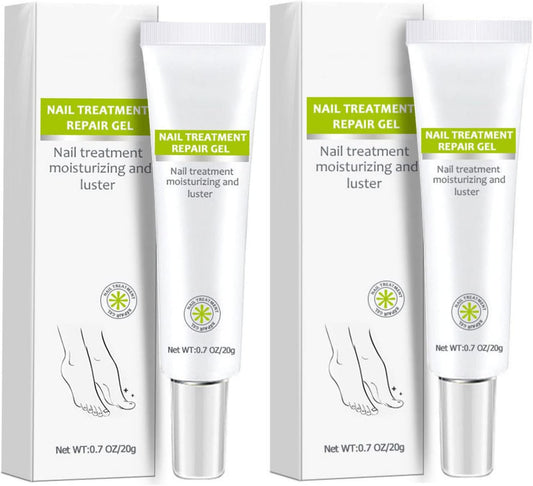 2PCS Nail Treatment Repair Gel, Fungal Nail Treatment Nail Repair Gel, Toe Be Health Instant 7 Days Beauty Gel, Toenail Treatment & Cure Under the Nail, for Damaged Nail.
