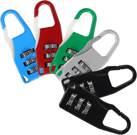 DOITOOL Travel Luggage Locks 6 Pack Combination Padlocks Suitcase Locks Keys for Safe Travel