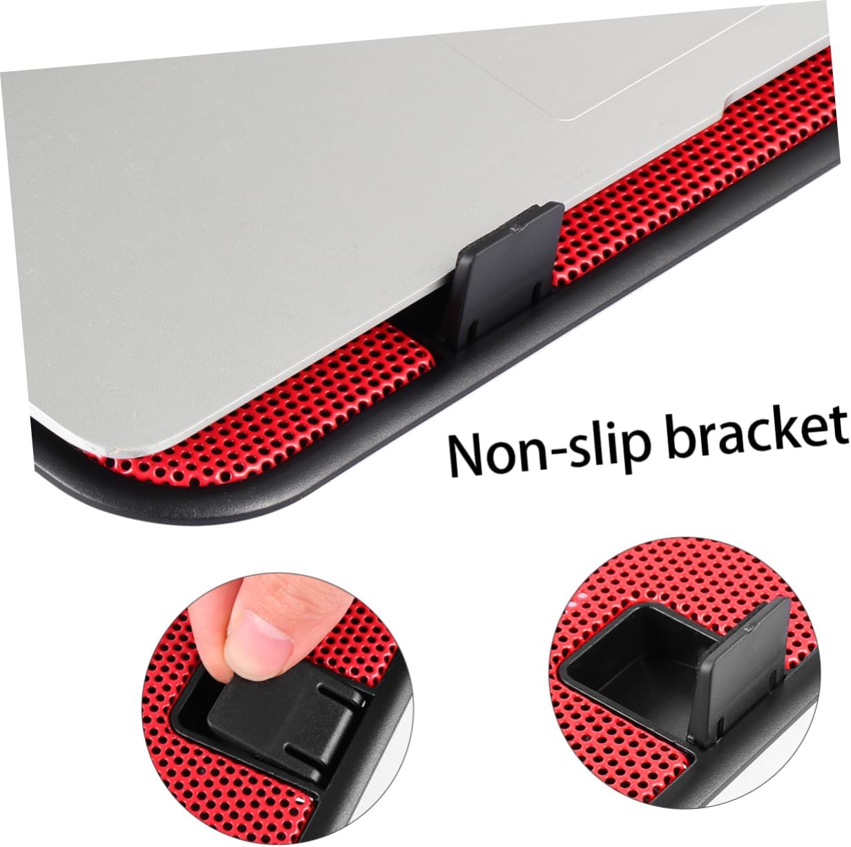 Tofficu 5V Laptop Cooling Pad Stand with Dual USB Fans Angles for Enhanced Airflow Lightweight Portable Design for Optimal Laptop Use