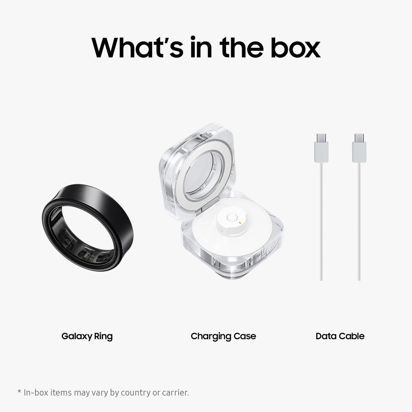 Samsung Galaxy Ring, Slim and Light Smart Ring with Durable Titanium Frame, AI-Powered Samsung Health, Sleep/Heart Rate/Stress Monitor, Water Resistant Up to 100m, Size 10, Titanium Black