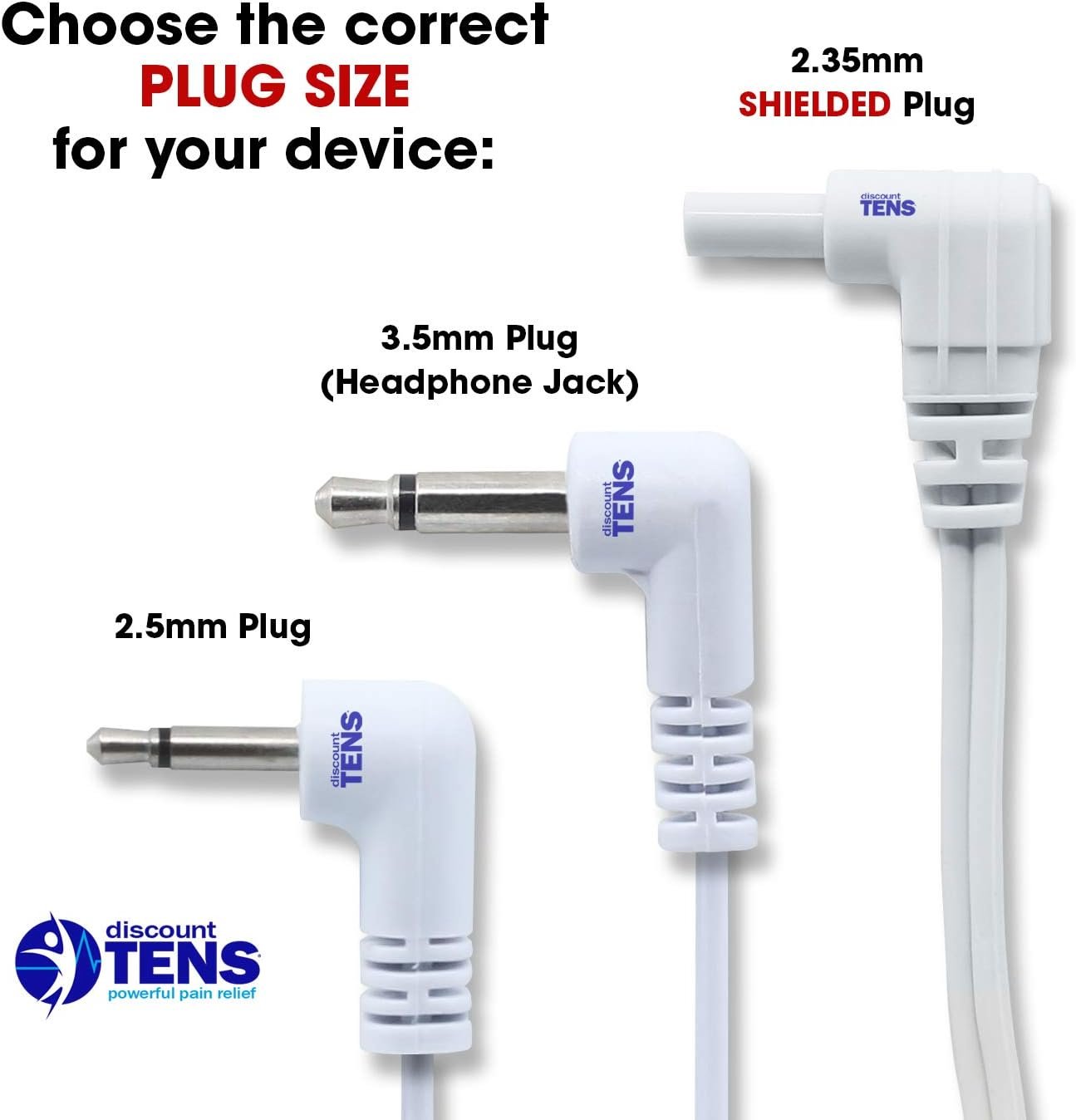 Tens Lead Wire, 2 Snaps, Discount TENS Brand