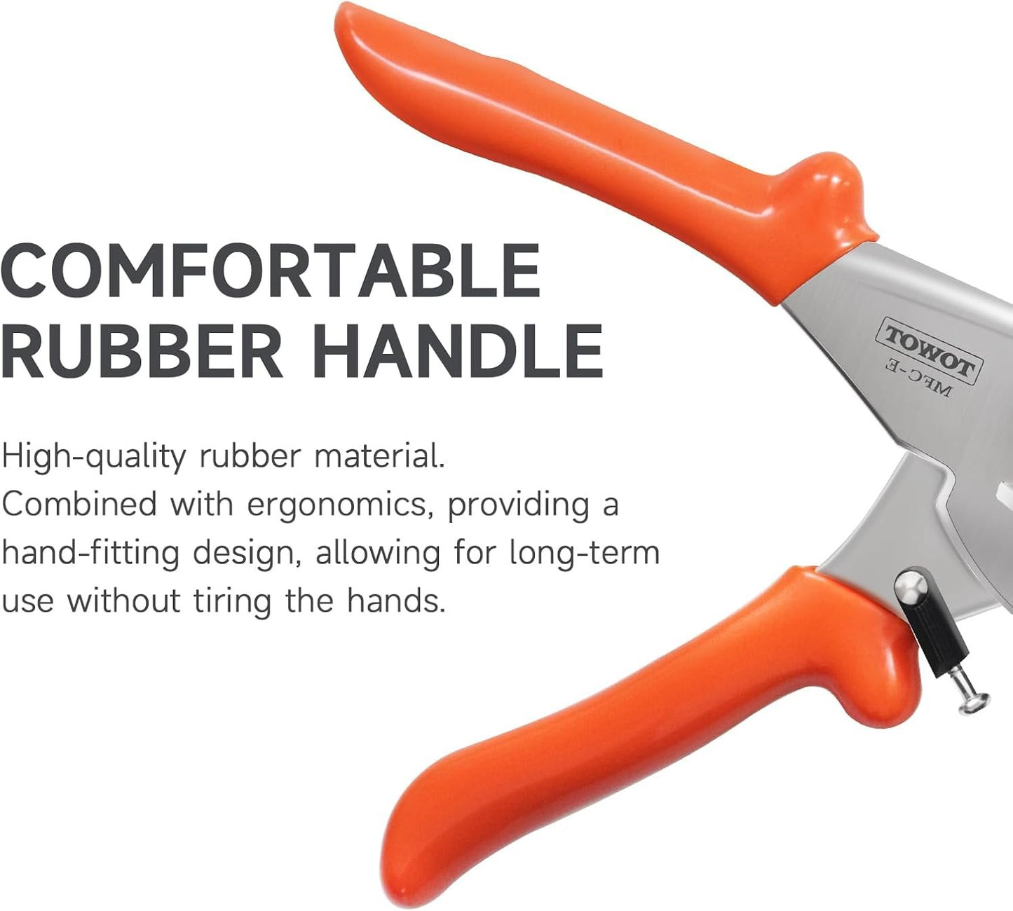 TOWOT Sharp Multi Angle Miter Shear Cutter, Adjustable at 45 To 135 Degree With Safety Lock Hand Tools for Cutting Plastic, PVC and Molding Trim