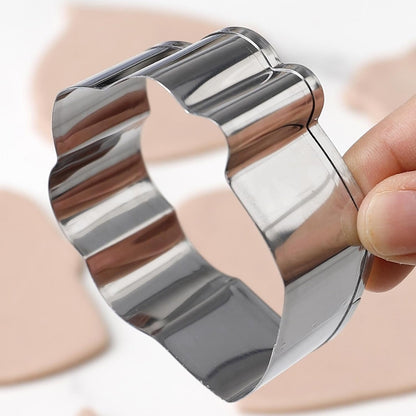 Cutter Cupcake Cutter, taglierina per biscotti | Acciaio inossidabile per cutter pop da cartone animato 6 pezzi gadget da cucina,Strumenti di cottura, utensili da cucina per bambini, capodanno cinese