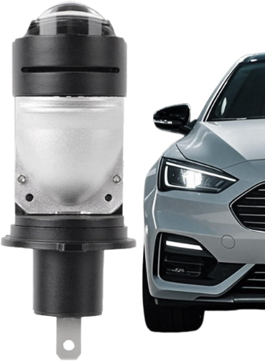 Ghjkldha Motorcycle LED Lights, Driving Light Kit, High Brightness Output, Direct Plug-In Design, Motorbike Accessory, Ideal for Safe Riding and Long Distance Travel