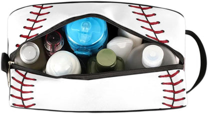 Baseball Hanging Toiletry Bag,Travel Hygiene Kits for Boys Mens,Waterproof Makeup Carry-on Bags,Cosmetic Bag,TSA Approved Shave Dopp Kit for Toiletries Shower Bathroom Accessories Gifts, standard,