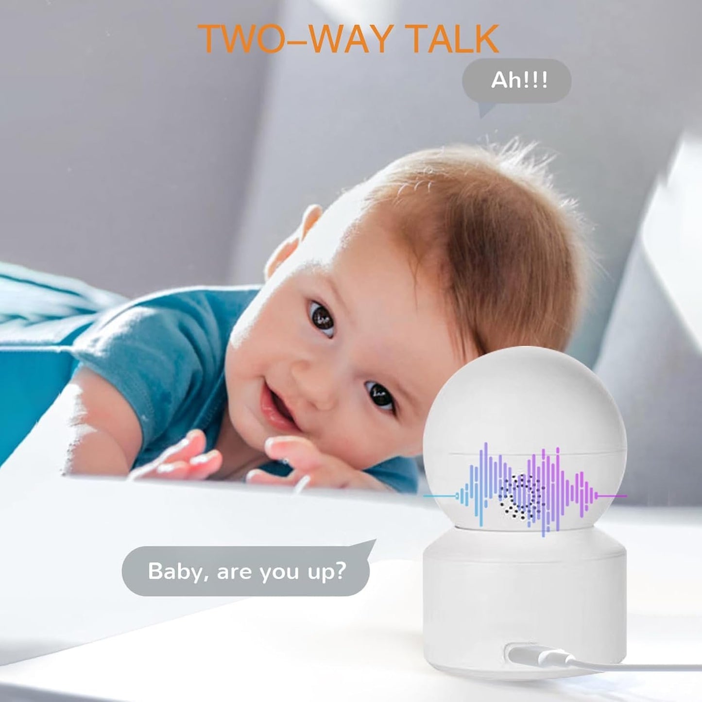 XIULIUU Security Camera Indoor, Dual-Lens Pet Camera with 64GB SD Card, 2.4GHz WiFi, 1080p HD & Full-Color Night Vision, 360Â° Pan-Tilt Coverage, Motion Tracking, 2-Way Audio Home Camera