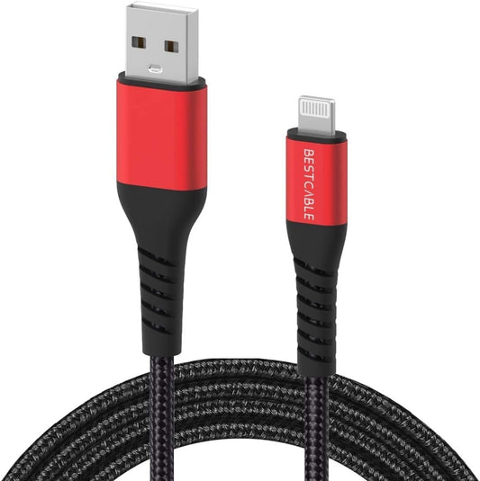 BEST CABLE Lightning Charger Cable, [Apple Upgrade C89 MFi Certified] USB A to Lightning, Compatible with iPhone 12/11 Xs Max X XR 8 7 6s 6 Plus SE 5 5s, iPad, iPod.More