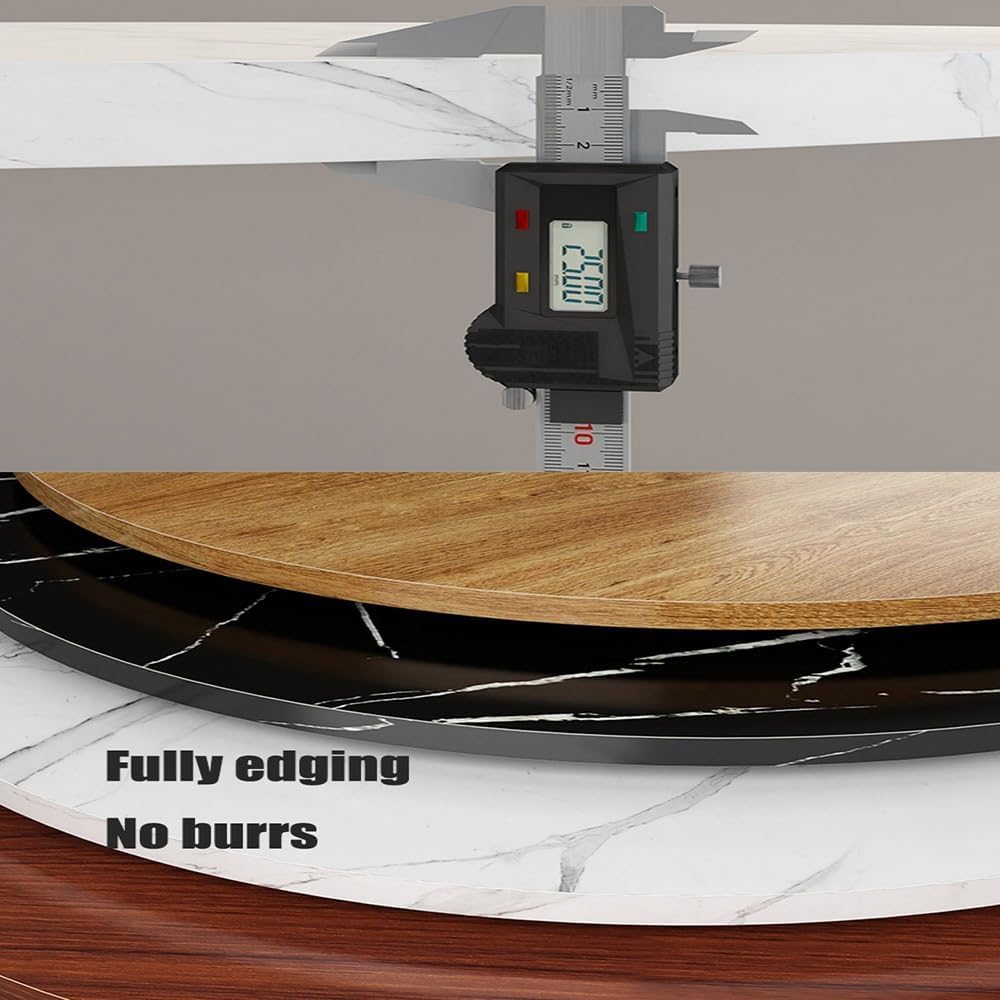 OPOLDBDMAC Wood Lazy Susan for Dining Table，28 30 36 40in Rotating Serving Tray Round Tabletop Rotating Tray，Serving Plate 360° Swivel, Heavy Duty Wooden Turntable(Golden Oak,95cm/37in)