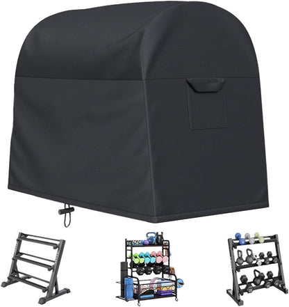 Home Dumbbell Rack Dust Cover, Gym Storage Rack Cover, Outdoor Dumbbell Cover, Dust-Proof Dumbbell Cover, Waterproof Gym Cover, Dumbbell Rack Protective Cover, Fitness Equipment Dust Cover, Adjustable