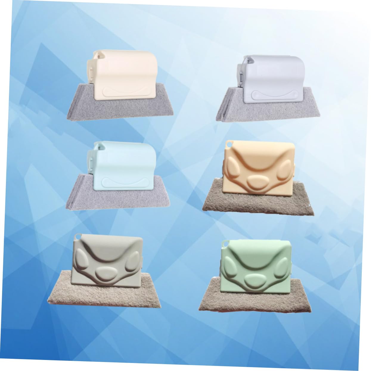 Beaupretty Home Cleaning Essential 6 Pezzi Set Di Spazzole Per La Pulizia Delle Scanalature Fessura Per Finestre E Spazzola Per Una Facile Rimozione Delle Macchie Casuale