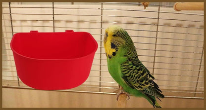ORIBUKI 5 Pack Cage Cups Chicken Birds Feeder Water Bowl 25 OZ Rabbit Feeding Watering Dish for Travel Carrier Cat Puppy Food Dispenser Hanging Wire Cages Treats Box Seed Drinking Coop Cup Birdbath