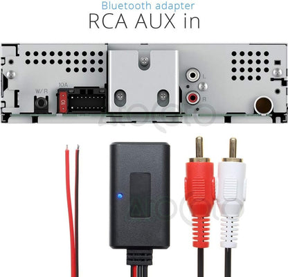 YuYue Electronic 12V Aux Bluetooth 5.0 Adapter Module Music Receiver Car kit with 2 RCA Input Aux Audio for Car Radio Stereo Speaker