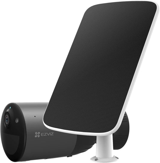 EZVIZ Outdoor Security Camera Wireless, Solar/Battery Operated Security Camera, 210-Day Battery Life, IP66 Waterproof, Color Night Vision, 1080P, Human Detection, Includes Solar Panel (BC1C 2MP KIT)