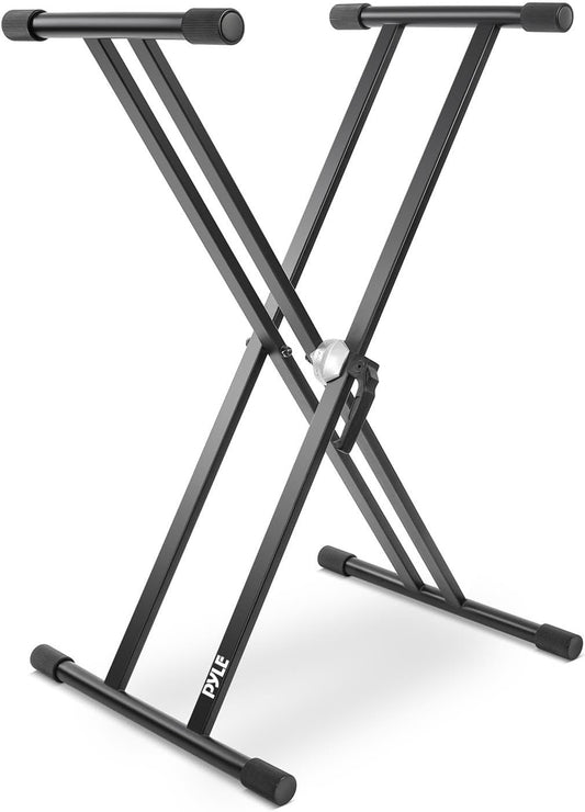 Pyle Electronic Digital Keyboard Stand - Piano Keyboard Stand, Adjustable Height (PKSTX5)