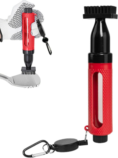 Golf Club Cleaner, Portable Brush, Multifunctional Cleaning Tool, ABS Waterproof Regripping Supplies, Essential for Practice Range and on-The-Go Maintenance, 20 x 4 cm