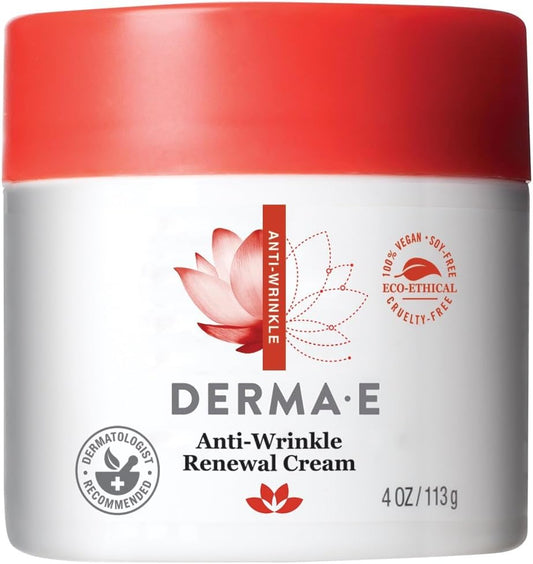 Derma E Anti-Wrinkle Renewal Cream with Vitamin A Retinyl Palmitate