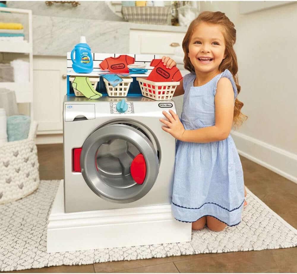 Little Tikes First Washer-Dryer - Interactive & Realistic with Sounds - Pretend Play Appliance for Kids