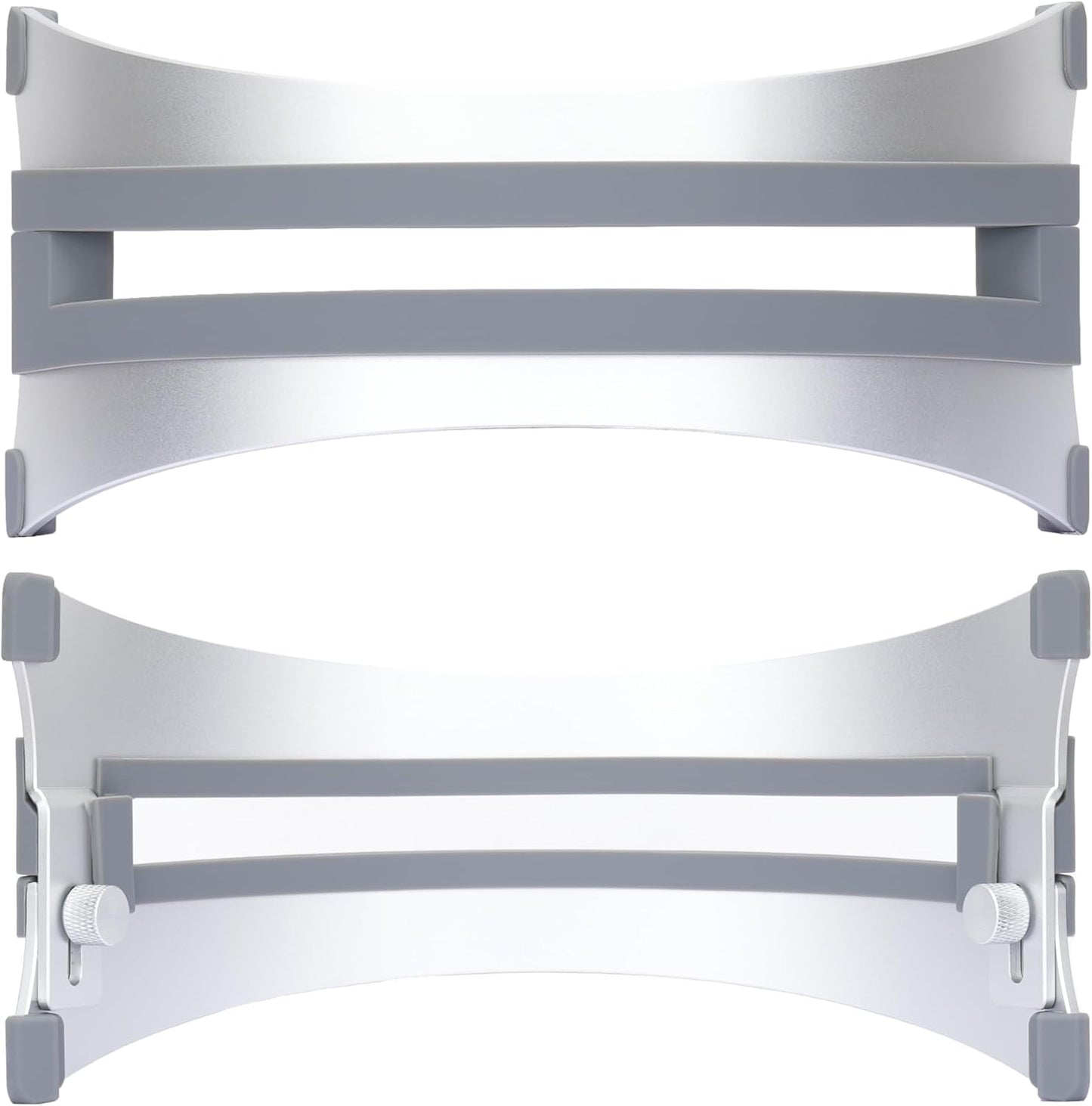 Psitek ARC Adjustable Vertical Laptop Stand - 6061 Aluminum, CNC Precision, Anodized Finish, Fits All Laptops Including 17-inch, Ventilated Design, Anti-Slip Silicone Pads