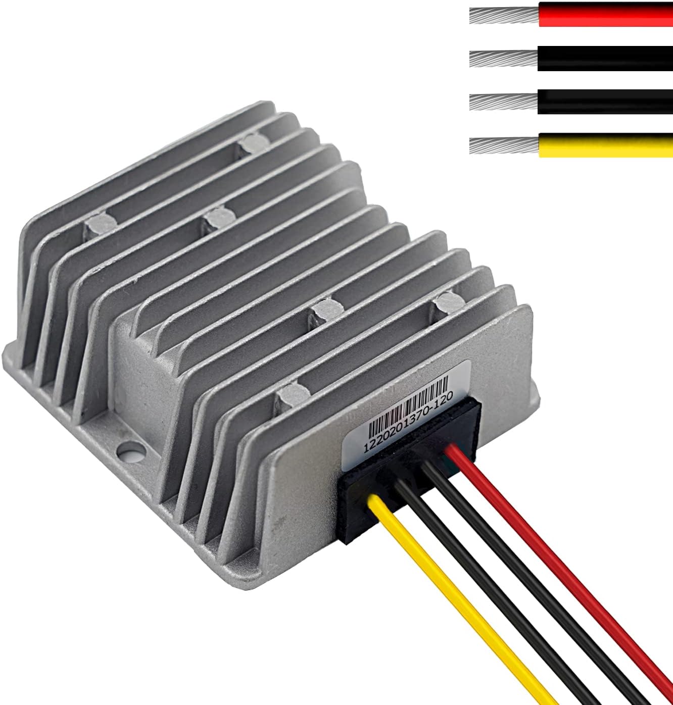 Cocar DC 24V to 12V Converter, Step-Down 15A 180W Transformer Converter Adapter Power Supply Regulator for Heavy Duty Car Truck Vehicle Solar System, Etc. (Accepts DC15-40V Inputs)