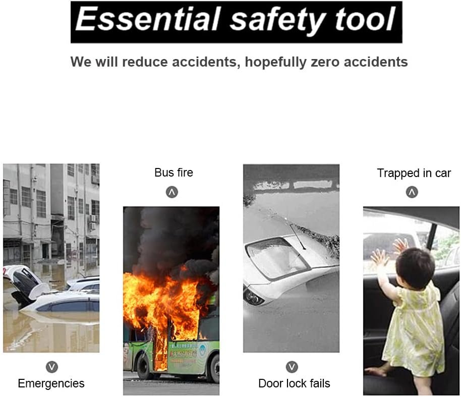 2-in-1 Escape Tool Window Safety Hammer Seatbelt Cutter Portable Glass Breaker Keychain for Land, Underwater Emergencyâ€¦ (pink)