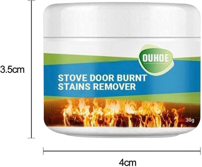 Oven Grease Cleaner - 30g Heavy Duty Oven Stain Cleaner - Cleaning Accessories Oven Stain Cleaner for Barbecue Grates Metal Top Veegap