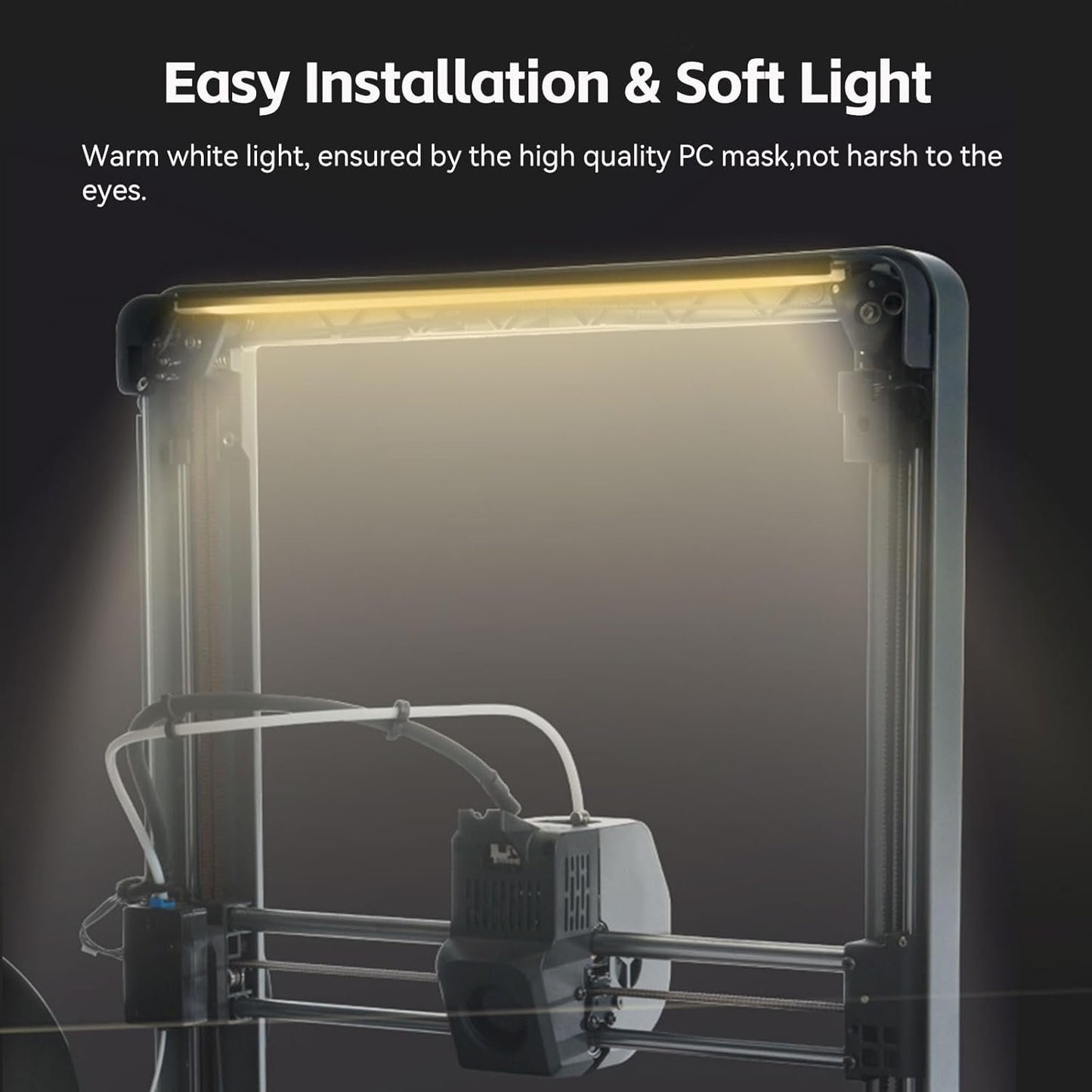 CREALITY Ender 3 V3 Plus LED Light Kit 24V 5W 3D Printer Light Bar Strip Upgrades Warm White Light ONLY for Ender-3 V3 Plus 3D Printer