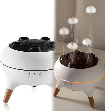 Jellyfish Diffuser, 7 Colors LED Dancing Jellyfish Essential Oil Diffuser with Remote Control, 250ml Jellyfish Mist Flame Aromatherapy Air Humidifier for Home, Bedroom & Office