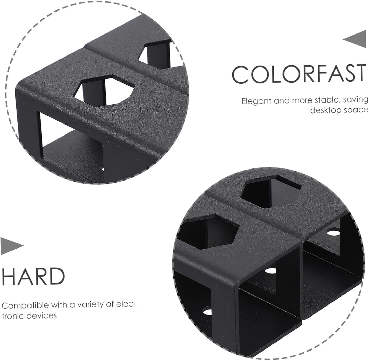 LALAFINA 1 Set Under Desk Laptop Storage Holder Compact Tablet Support for Study Supplies Sturdy Black Design for Efficient Workspace Organization