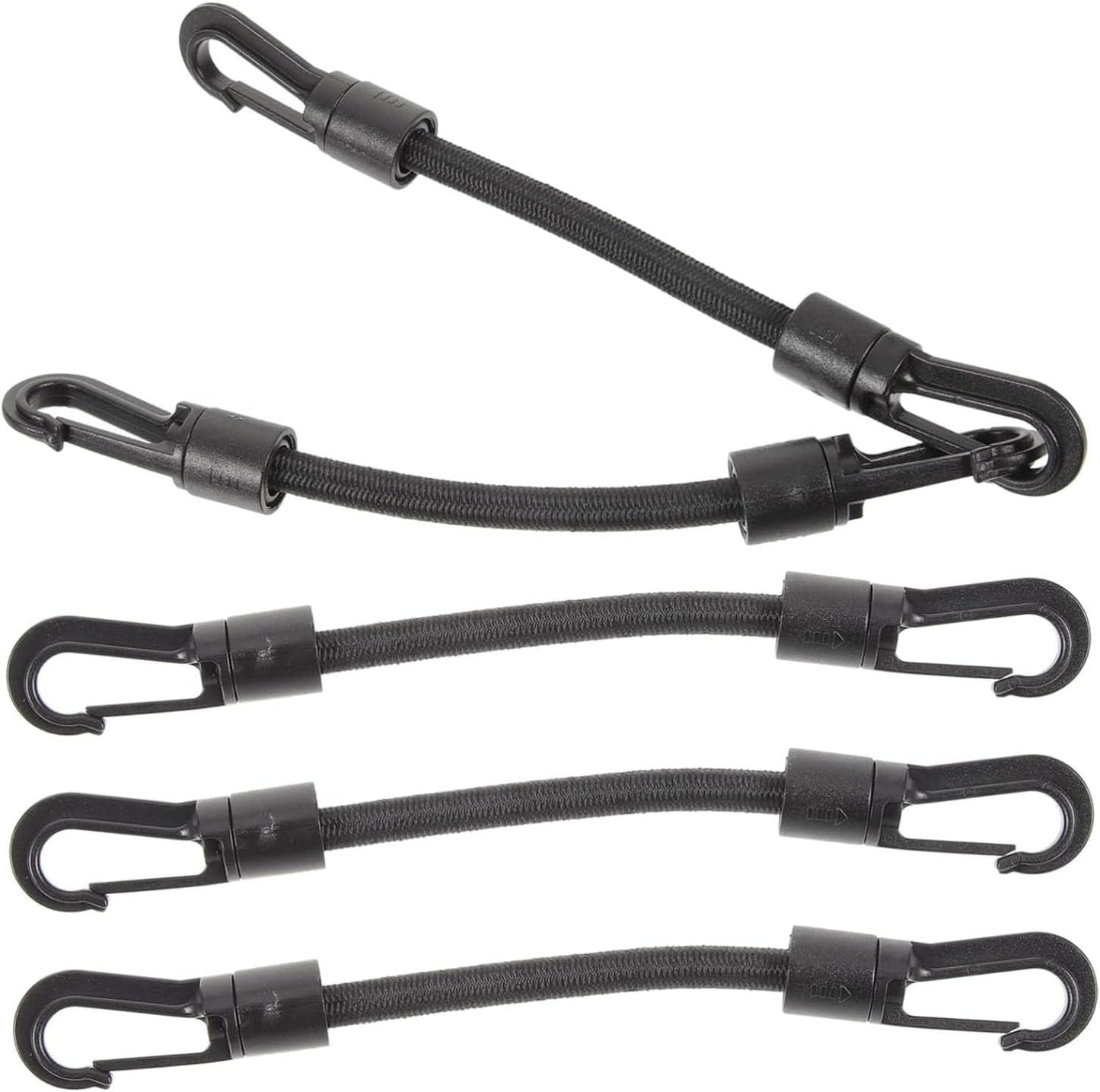 Taicols Bungee Cord with Hooks Camping Accessories, 5 Pcs Adjustable Bungee Cords, Duty Elastic Cord Durable Rubber Canopy Ties Perfect Safety Tool Leash Elastic Tie for Camping Luggage Tents Bike
