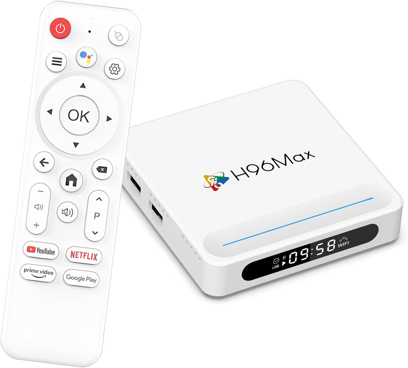 Android 14.0 TV Box, LEFFOT H618 Plus 4K UHD Streaming Device for TV, 4GB RAM + 32GB ROM, Smart TV Box with HDR10, Voice Control, 2.4G & 5G WiFi 6, 100M Ethernet, BT 5.4, Allwinner H618 Quad Core A53