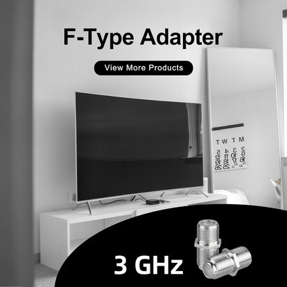 VCE (5-Pack) F Type RG6 Coax Cable Female to Female Connector,Cable Extension Adapter Connects Two Coaxial Video Cables