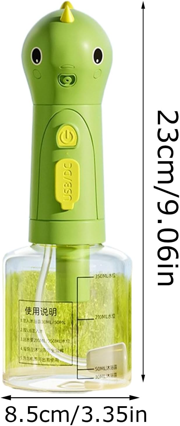 Dog Shampoo Dispenser, Electric Soap Sprayer, 23x8.5x8.5cm/9.06x3.35x3.35 Inches Rechargeable Foaming Cleaner, Multipurpose Washing Tool, 1 Pack, for Pet Bath Kitchen Toilet Use
