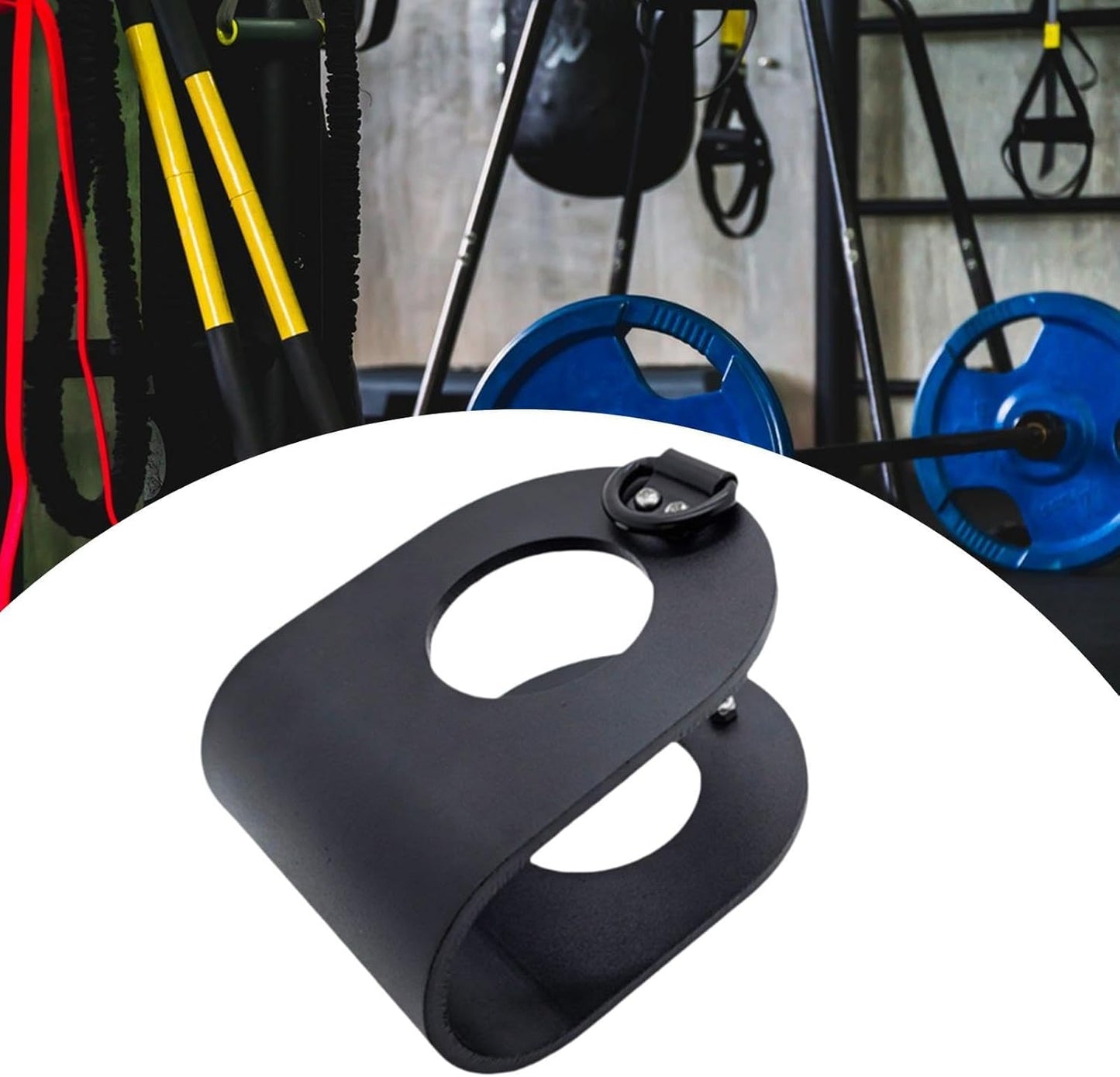 YueShengYCHUANG Barbell to Landmines Adapter Hook Dumbbells on Dip Belts Sturdy Home Gym Clips Gym Accessories Convert Dumbbells to Barbell