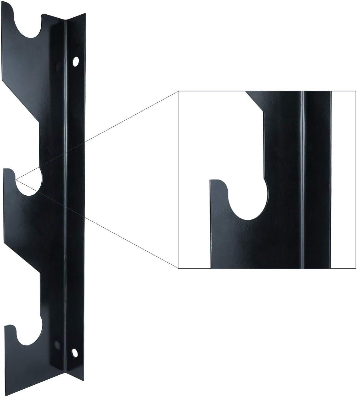 Luwint Olympic Barbell Wall Rack, 3 Bar Storage, 1 Pair