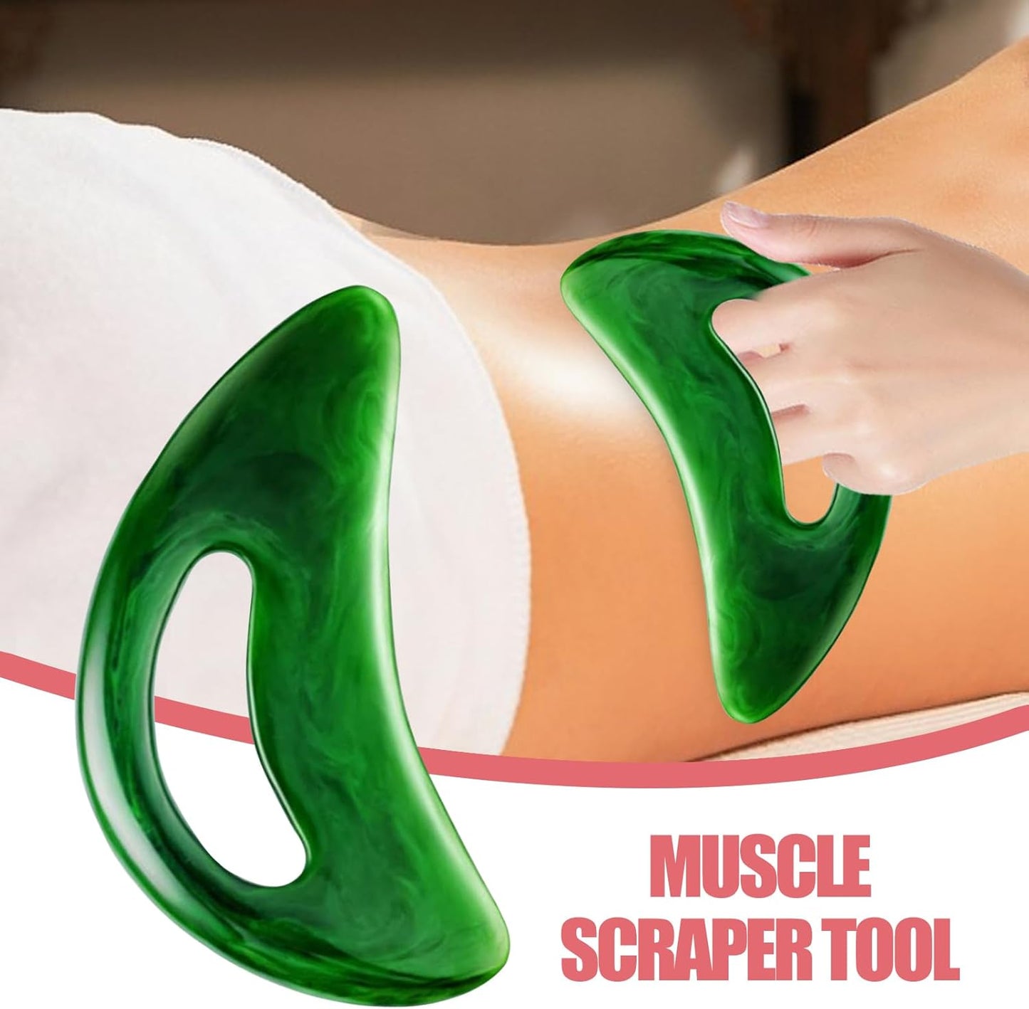 Myofascial Release Tool - Hollow Design Handheld Muscle Scraper | Portable Physical Massage Tools for Body Enhanced Recovery Discomfort Relief