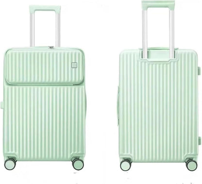 Trolley Suitcase Hand Luggage Durable Aluminium Frame for Hard Luggage Carry On Luggage Security TSA Lock Suitcase Suitcases Trolley (Colour: Pink, Size : 24 Inch), pink